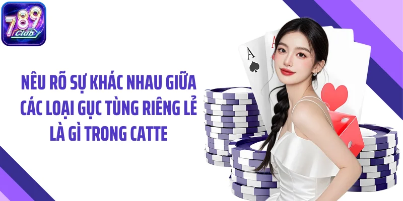 Nêu rõ sự khác nhau giữa các loại gục tùng riêng lẻ là gì trong Catte